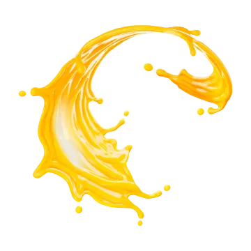 a splash of oil on a white background