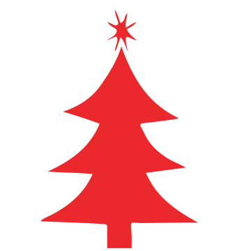 a christmas tree with a star on top