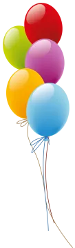 a bunch of balloons on a white background
