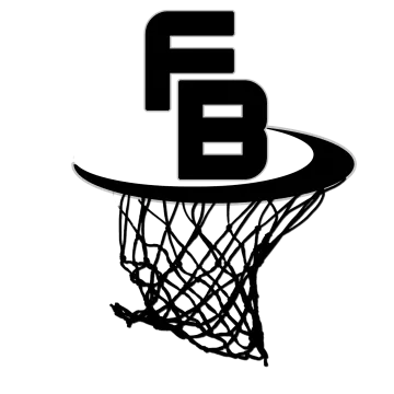 a basketball hoop with the letter f on it