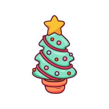 a christmas tree with a star on top