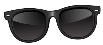 a pair of sunglasses on a white background