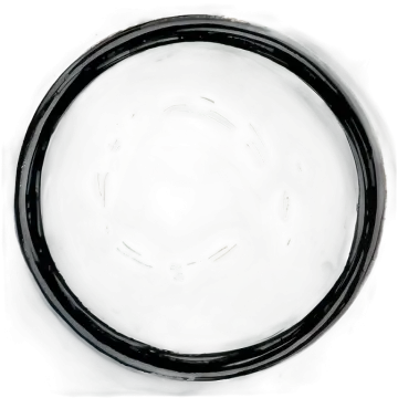 a black and white plate on a white background