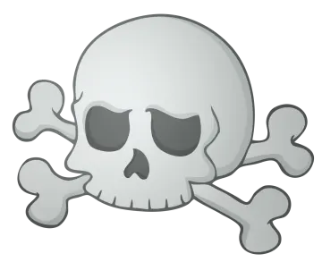 a skull and crossbones icon