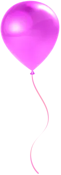 a purple balloon flying in the air