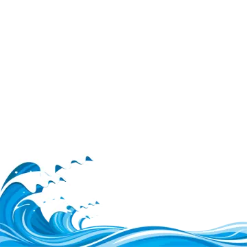 a blue wave on a white background