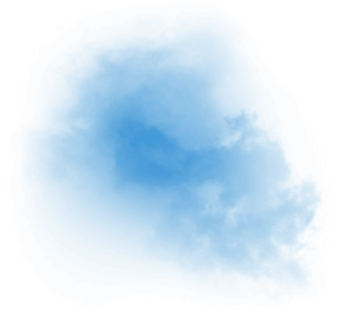 a blue cloud in the sky