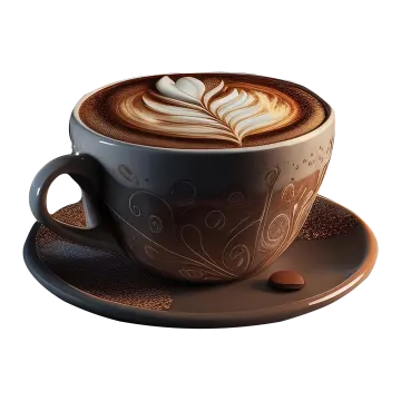 a cup of coffee on a saucer