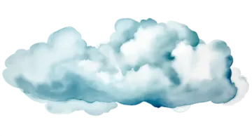 blue watercolor clouds png