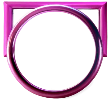 a purple ring on a white background