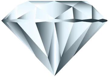 a diamond on a white background