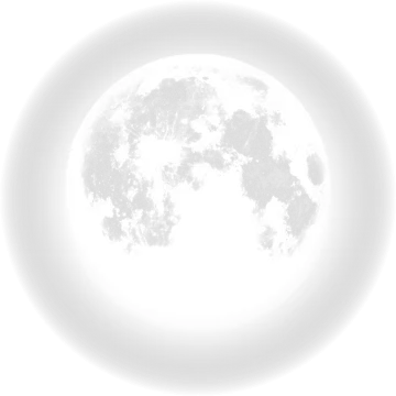 a full moon on a white background