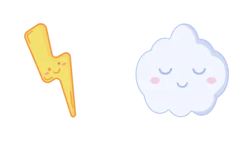 a cartoon tooth and a tooth