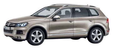 a silver volkswagen suv parked on a white background
