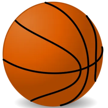 a basketball ball on a white background