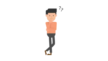 a man standing with his head in his hands