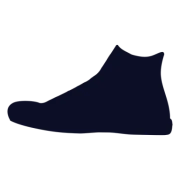 a black silhouette of a pair of shoes