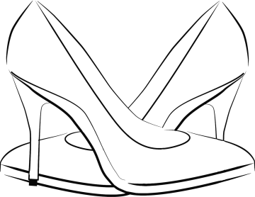 a pair of high heel shoes