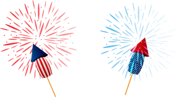 4th of july fireworks png