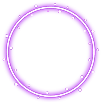 a purple circle with white dots in the middle