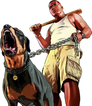 a man holding a baseball bat next to a dog