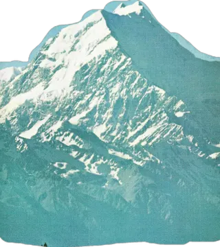 an image of a mountain with snow on it