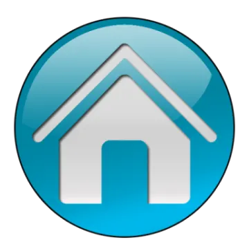 a house icon in a blue circle