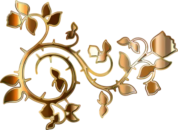 a gold and brown abstract design