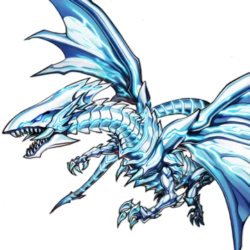 a drawing of a blue dragon