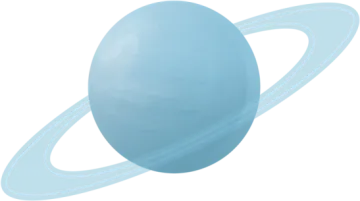 a blue egg with saturn in the background