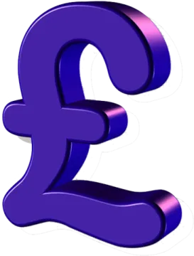 a purple pound symbol