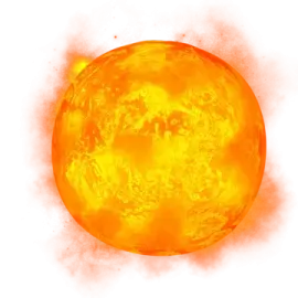 an image of the sun on a white background