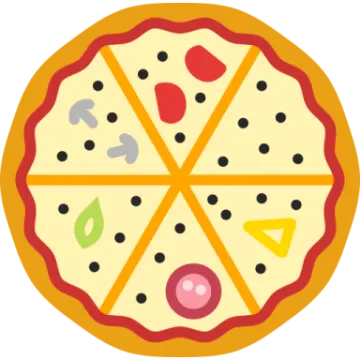a pizza with different toppings on it