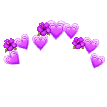purple hearts png clipart