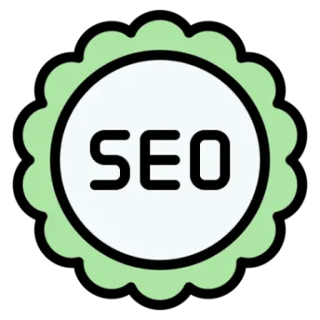 a green badge with the word seo on it