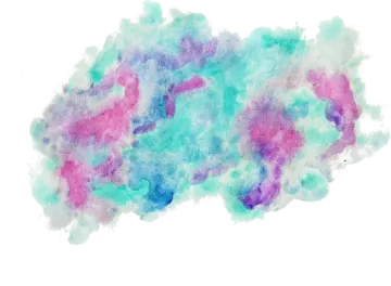 a watercolor painting of the shape of a cloud