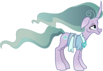 a drawing of a pony with long hair