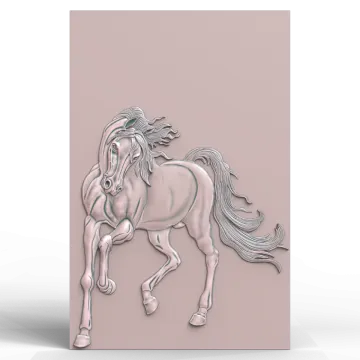 a greeting card with an image of a horse