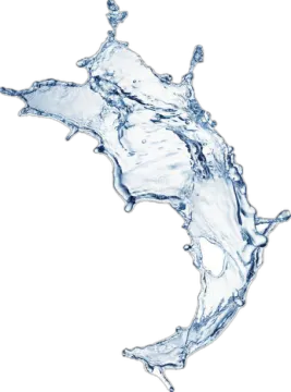water splash isolated on a white background