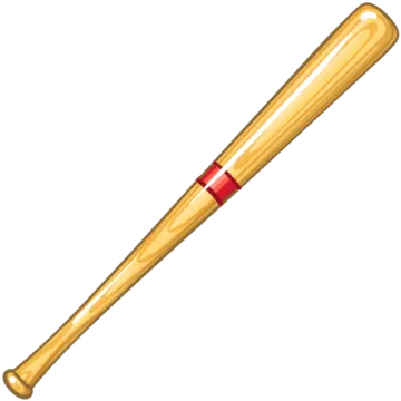 a baseball bat on a white background