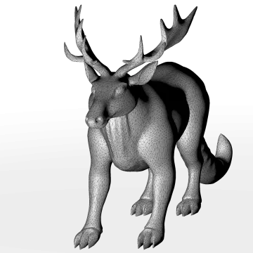 a black and white image of a moose