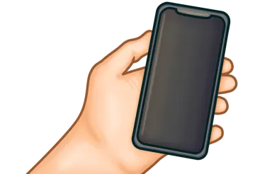 a hand holding a cell phone