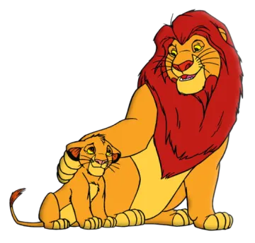the lion and cub