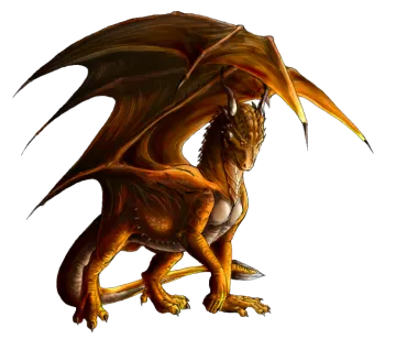 a drawing of a dragon on a white background