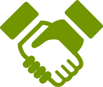 two hands shaking over each other hands