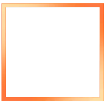 a gold frame on a white background