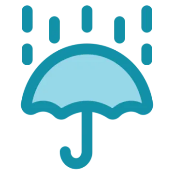 an umbrella in the rain