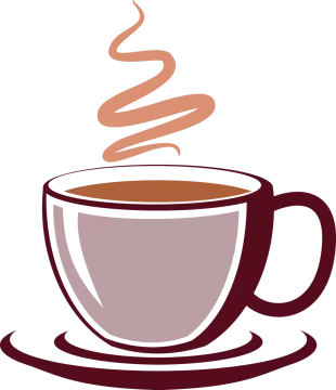 a cup of coffee on a saucer