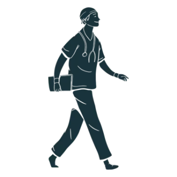 the silhouette of a man walking