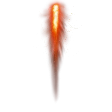 an orange fireball on a white background